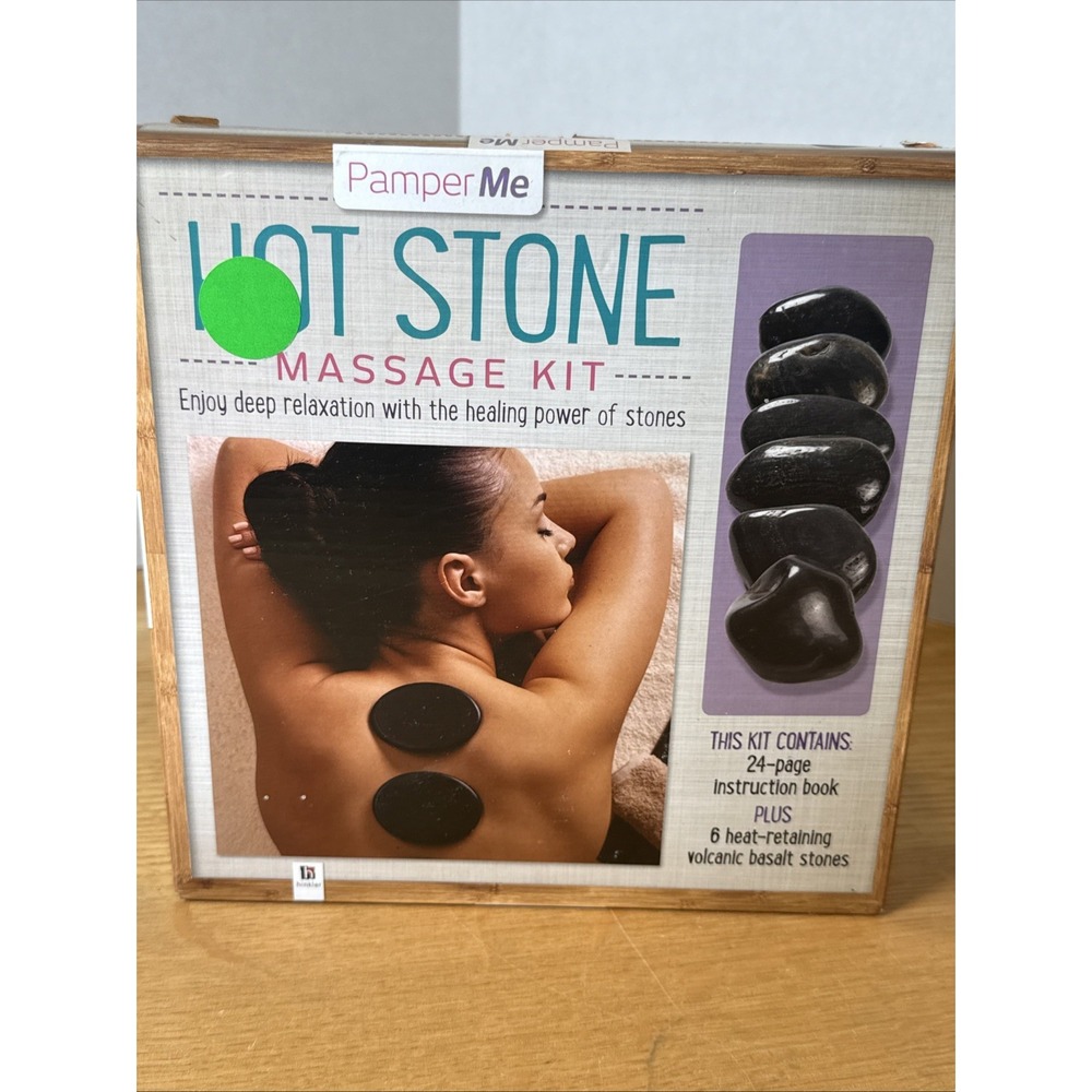 Pamper Me Hot‎ Stone Massage KIt w/ 6stones 24 Page Instruction Book